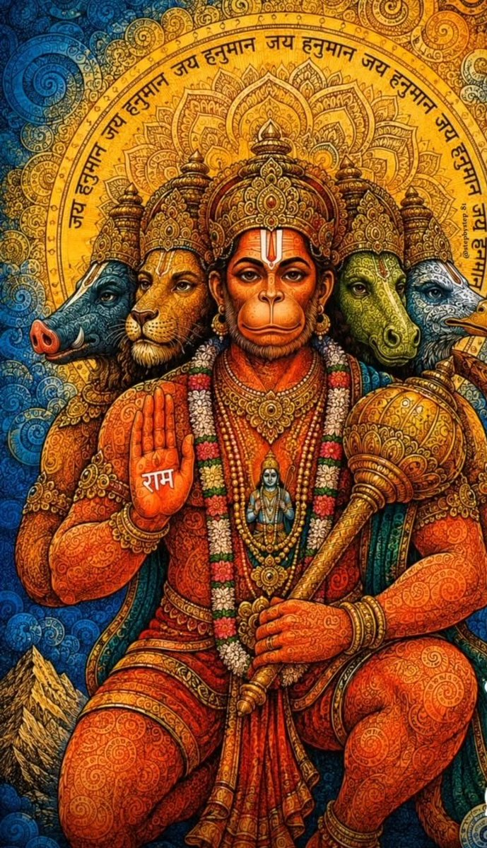 Cool_Bhakt's tweet photo. संकट हरने वाले मेरे पंचमुखी हनुमान जी की जय 🙏🚩 
जय श्रीराम 🙏🚩 https://t.co/feeaH6CpBn