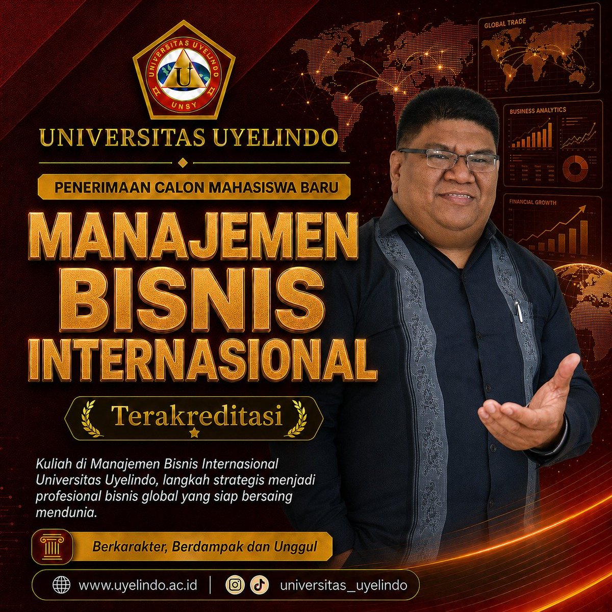 StikomU's tweet photo. Manajemen Bisnis Internasional #prodibisnis #uyelindo #maba2026 #bisnisinternasional https://t.co/qW9CkBVpue