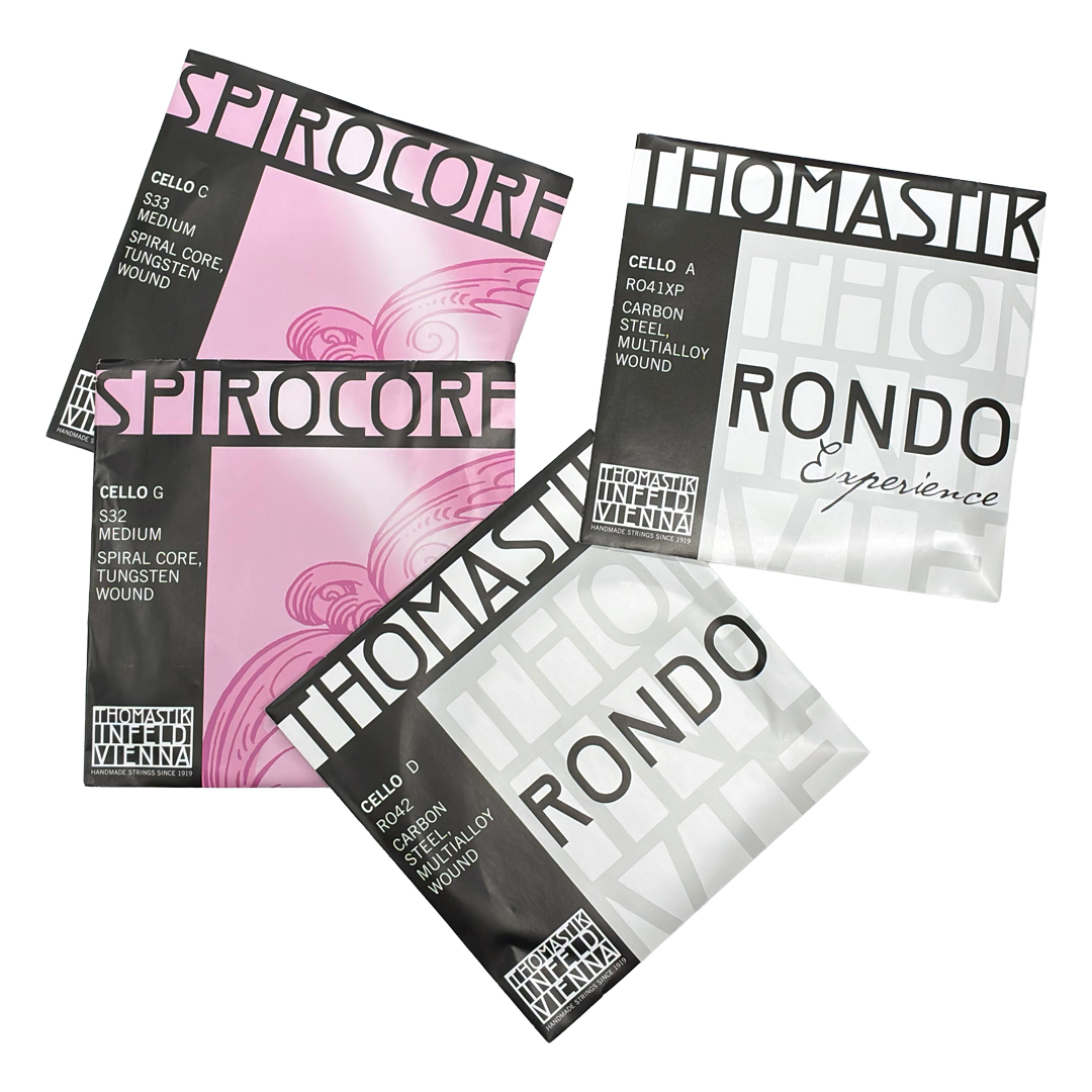 tatsunoyashokai's tweet photo. 【RONDO Experience × SPIROCORE】
Cello String Set Recommended by Thomastik-Infeld

A：RONDO Experience（RO41XP）
D：RONDO（RO42）
G：SPIROCORE Tungsten（S32）
C：SPIROCORE Tungsten（S33）

A New Standard in the Making https://t.co/eGqH3KXrdg