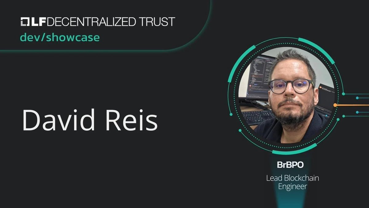 lfdecentralized's tweet photo. In our latest Developer Showcase, David Reis (BrBPO) explains how Kubernetes and contributions to Hyperledger Fabric tooling can reduce friction in private and permissioned DLT deployment and lower barriers for public-sector adoption.

https://t.co/qc3xDiveeL https://t.co/XvAgkZJup5