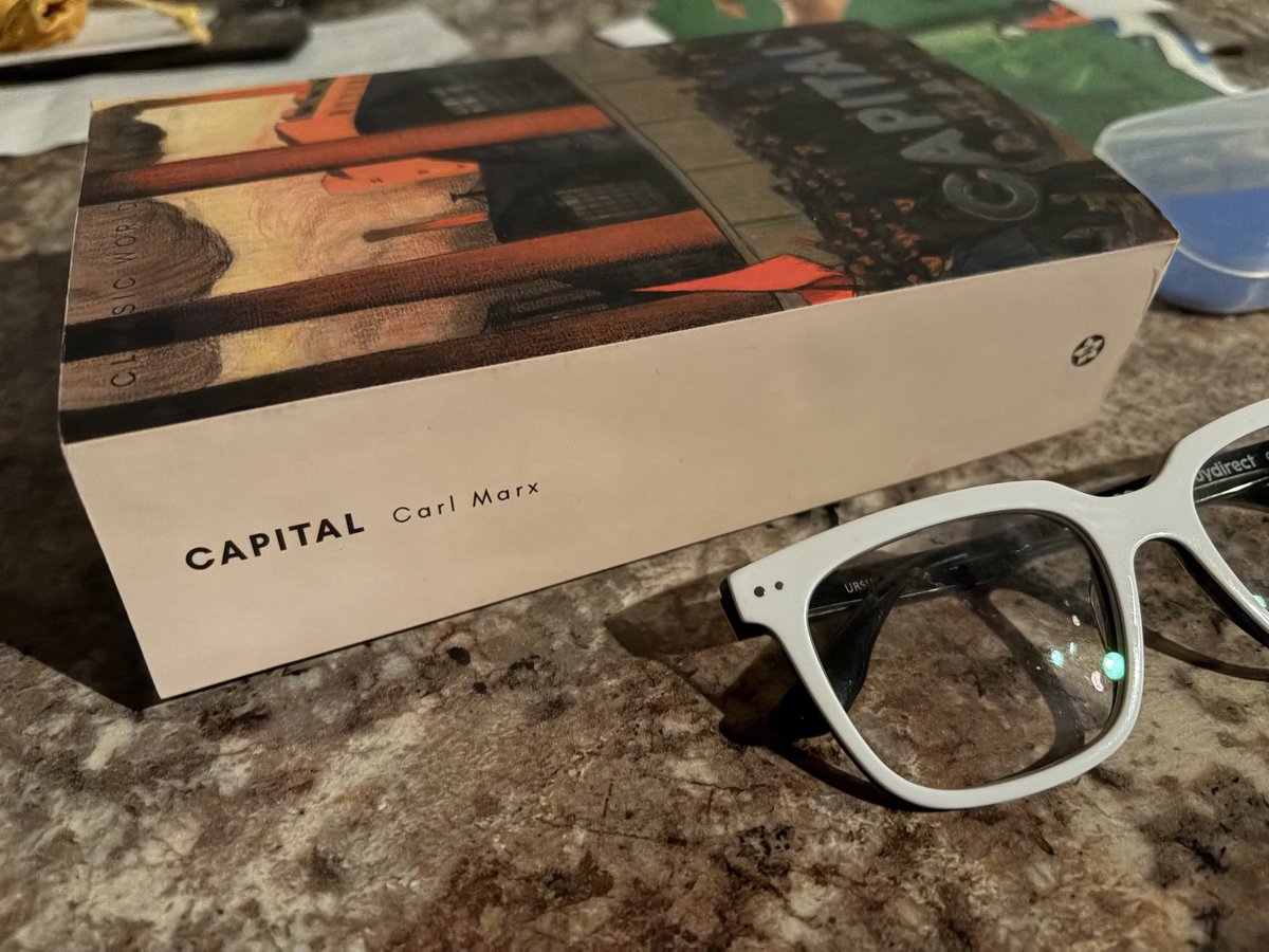 Wellzish's tweet photo. They’re out here anglicizing Marx’s name and title in the Wordsworth complete edition of Kapital. It just looks weird. I had to grab it. Text is the standard Moore, Aveling, and  Untermann translations https://t.co/YwYEpYQ9ed