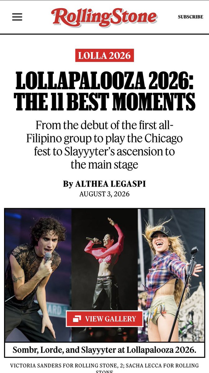 AtinThailand's tweet photo. SB19 is included on @billboard &amp; @RollingStone’s lists of best moments from Lollapalooza 2026 🙌🏼 

@SB19Official #SB19 https://t.co/d0fidENqFN