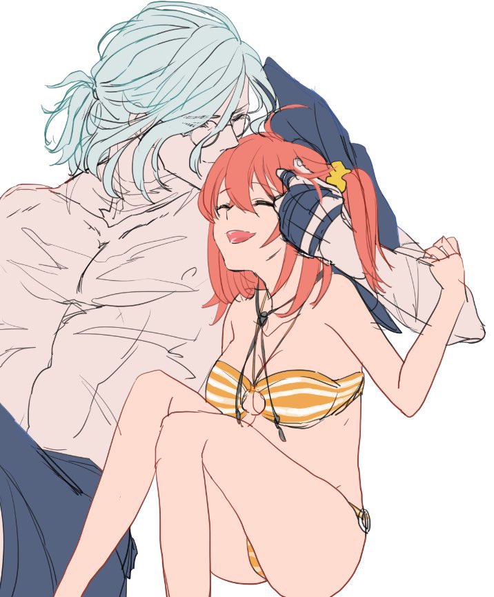 Muu_FEE's tweet photo. 太古の昔に描いた絵の再掲でごめんなのだけど、この位近かったバイノーラルの巌窟王
完全に巌ぐだ♀の距離感なんですよ https://t.co/KkGsspJYYe