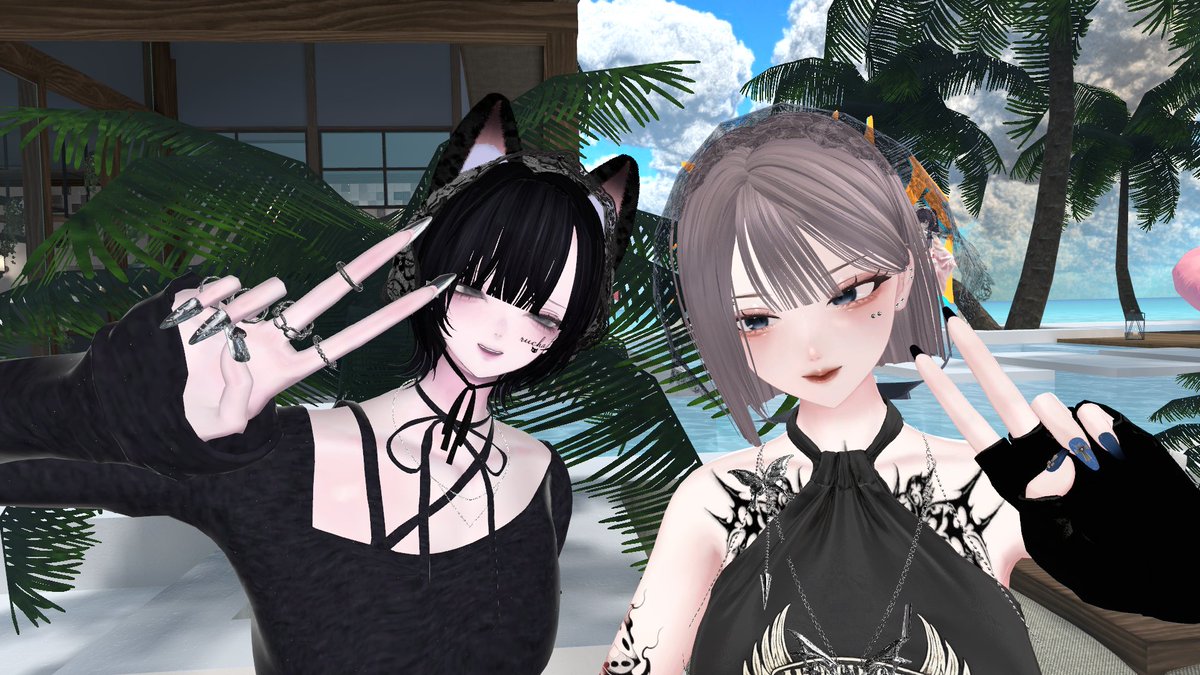 mizugeribbb's tweet photo. 集会たのしかったね😺
ツーショ撮ってくれてありがとう～！！
おつかれ省エネモードでのんびりしよー
 #S2KFC_VRC https://t.co/yddPDKfBxG