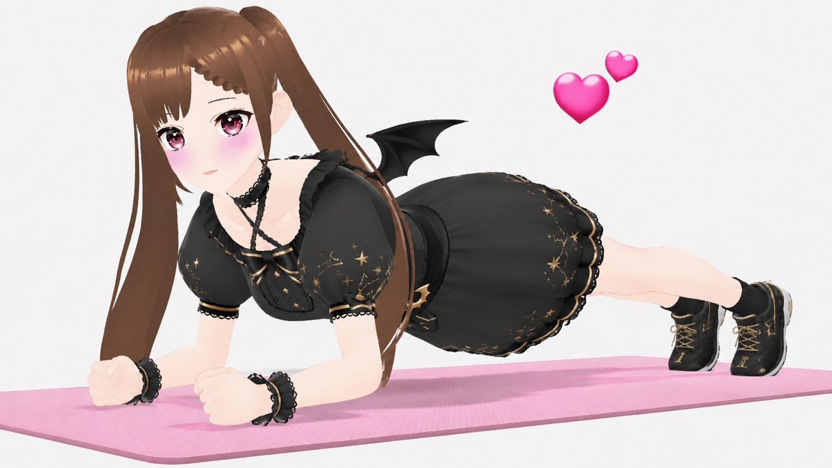 チャンちゃん さいきんプランクをやってます🥳♡ まだ10秒くらいしかできないけどw