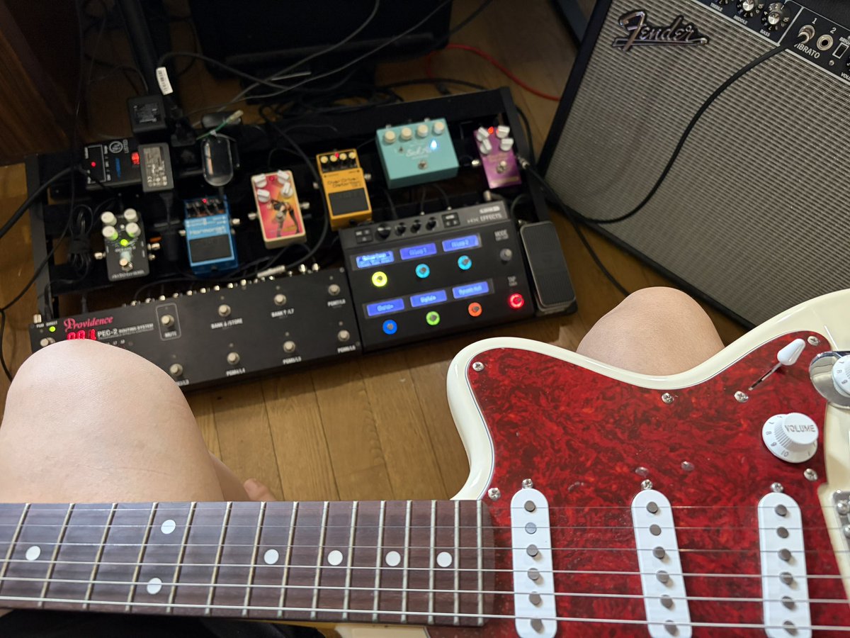 ringosan5175's tweet photo. しんどかった。
あとエフェクター4つくらい入れれるけど全然持ってないので入れれません。 https://t.co/IqpxkHW9xn
