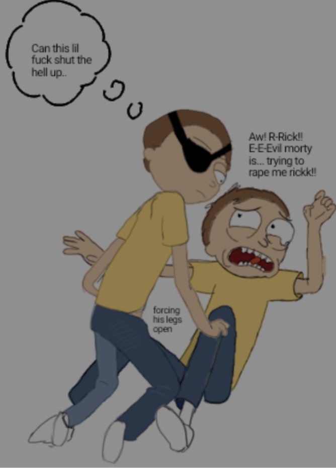 Mortyluvsrick's tweet photo. Looks like evil morty got mad :3
#mortycest #Evilmorty #mortysmith
#rickandmorty https://t.co/1MecjJgW62