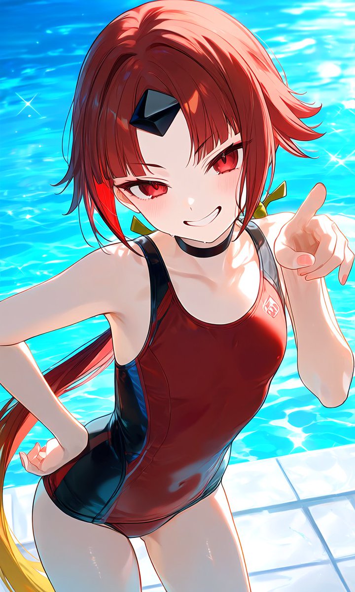 notsadjustlone1's tweet photo. 紅閻魔の水着、予想以上に可愛くて元気で好きすぎる。
この指差し表情がたまらん。

描いてみた。
#FGO #水着紅閻魔 #FGO11周年 https://t.co/ERqT0jlLJv