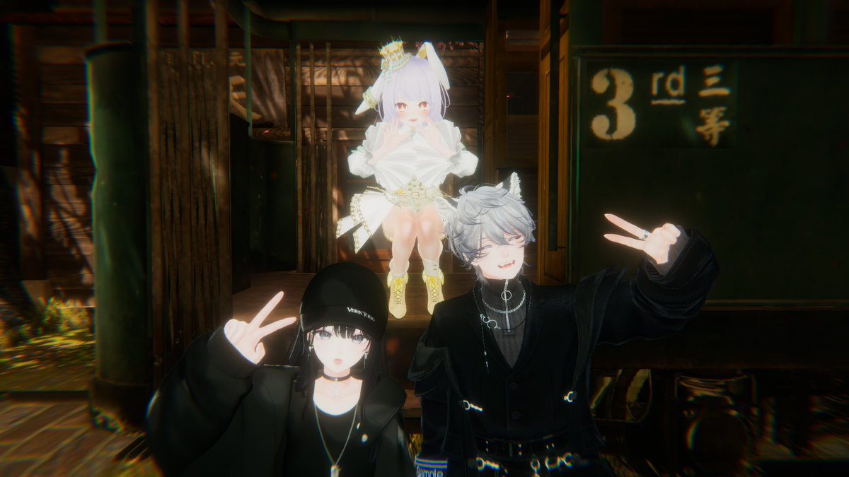 Potetidesu46's tweet photo. とくちゃんと、ゐぐ姐と写真！
このワールド雰囲気めっちゃ好きやし、ピクニック感出てて楽しかった！
また行きたい！！ https://t.co/Qhx81CeH4r