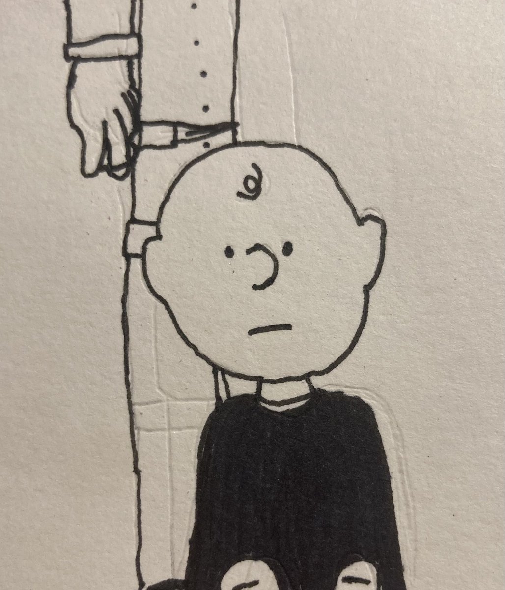 debro28's tweet photo. Charlie Brown and his father (giving his son a haircut) https://t.co/h04oMWxb2h
