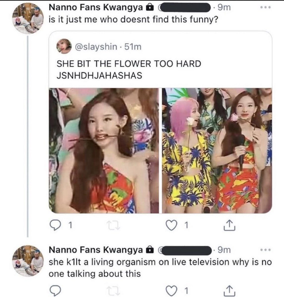 iridescentzuyu's tweet photo. how “woke” kpop stans are: https://t.co/6j2PxlOTNa