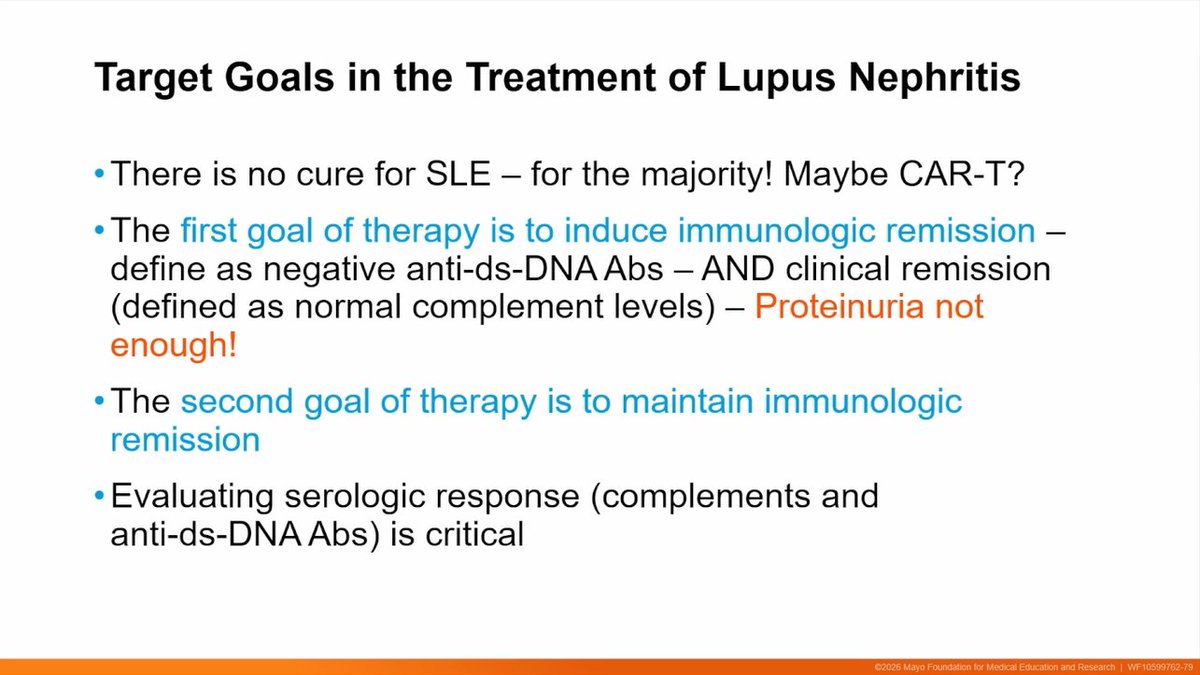 edgarvlermamd's tweet photo. Lupus Nephritis Treatment from @fervenzaf
☑️ Target Goals
☑️ Approach to discontinuation of immunosuppression
#Nephpearls #GlomConHawaii 🌊 https://t.co/uFYDcIVYJ1