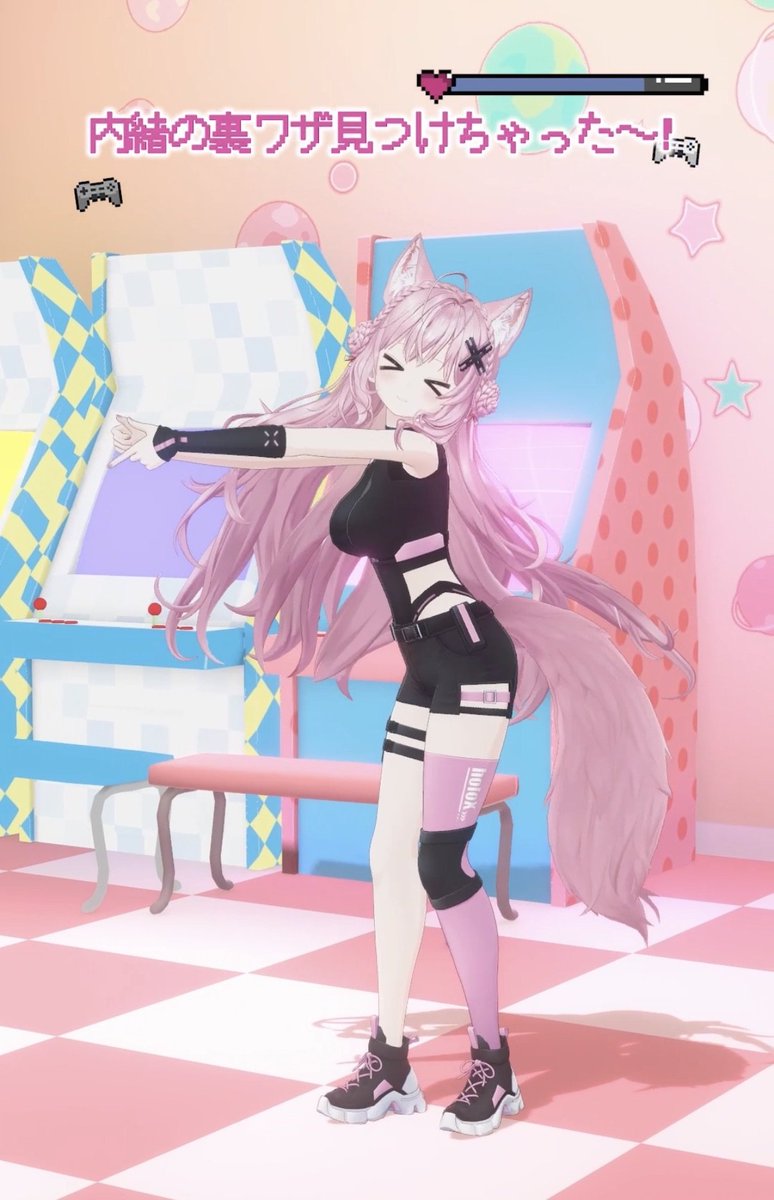 hakuikoyori's tweet photo. ━━＼Shorts公開❣／━━
        「NaN GAME」
 ゲーセンで踊ってみた🎮
━━━━━━━━━━━━
ちなみにこの時の振付、奥の手はグーに握ってるの知ってる？(ᐡ •͈ ·̫ •͈ ᐡ)
▼
https://t.co/6uSbXPdaQ6

#博衣こより #NaNGAME https://t.co/nYcgXBUbE0
