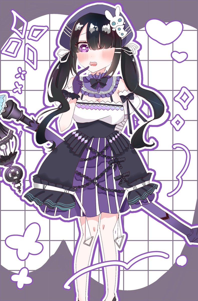 Tete_cham's tweet photo. じゃんたまメル🐈‍⬛🎀

 #コンパスお絵描き https://t.co/vBDRUQytWS