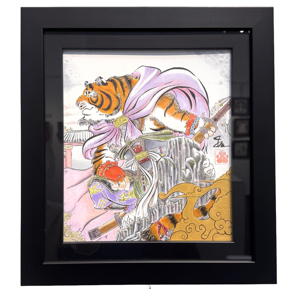 labyrinth vol.03 色紙絵展】 🌟作品紹介🌟 暴天 「 古代キャット