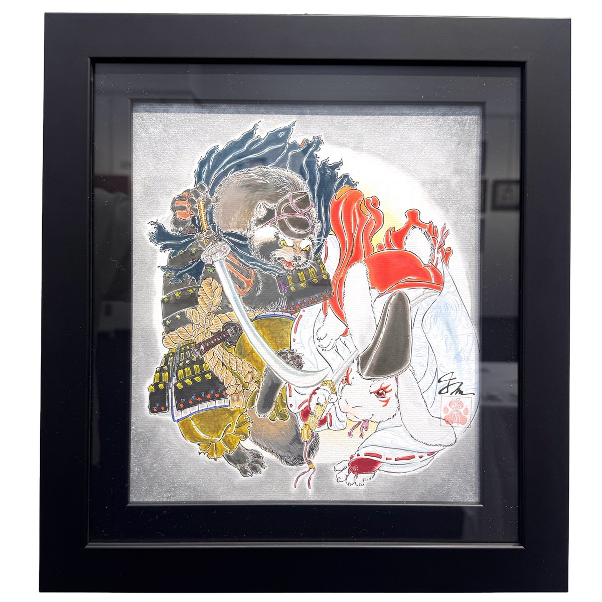 labyrinth vol.03 色紙絵展】 🌟作品紹介🌟 暴天 「 古代キャット