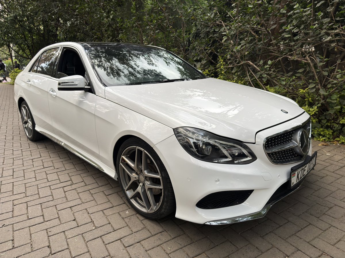 KhalifKairo's tweet photo. #SellOnBehalf

2014 Mercedes-Benz E300 AMG Line
Location: Nairobi 🇰🇪

Price:
KES 2,800,000

Specifications & Highlights
• 3,000cc V6 petrol
• 252 HP
• 340 Nm torque
• 7G-TRONIC automatic transmission
• Rear-wheel drive (RWD)
• AMG Line package
• AMG body styling
• AMG alloy wheels
• Black leather interior
• Electric front seats with memory
• Panoramic sunroof
• COMAND infotainment system
• Reverse camera
• Front & rear parking sensors
• LED Intelligent Light System
• Paddle shifters
• Cruise control
• Multi-function steering wheel
• Dual-zone climate control
• Keyless start

Viewing
Available by appointment.

Enquiries

Kai & Karo
WhatsApp: 0737 665 566

#kaiandkarodelivers✅
#SellOnBehalf
#MercedesBenz
#EClass
#AMGLine