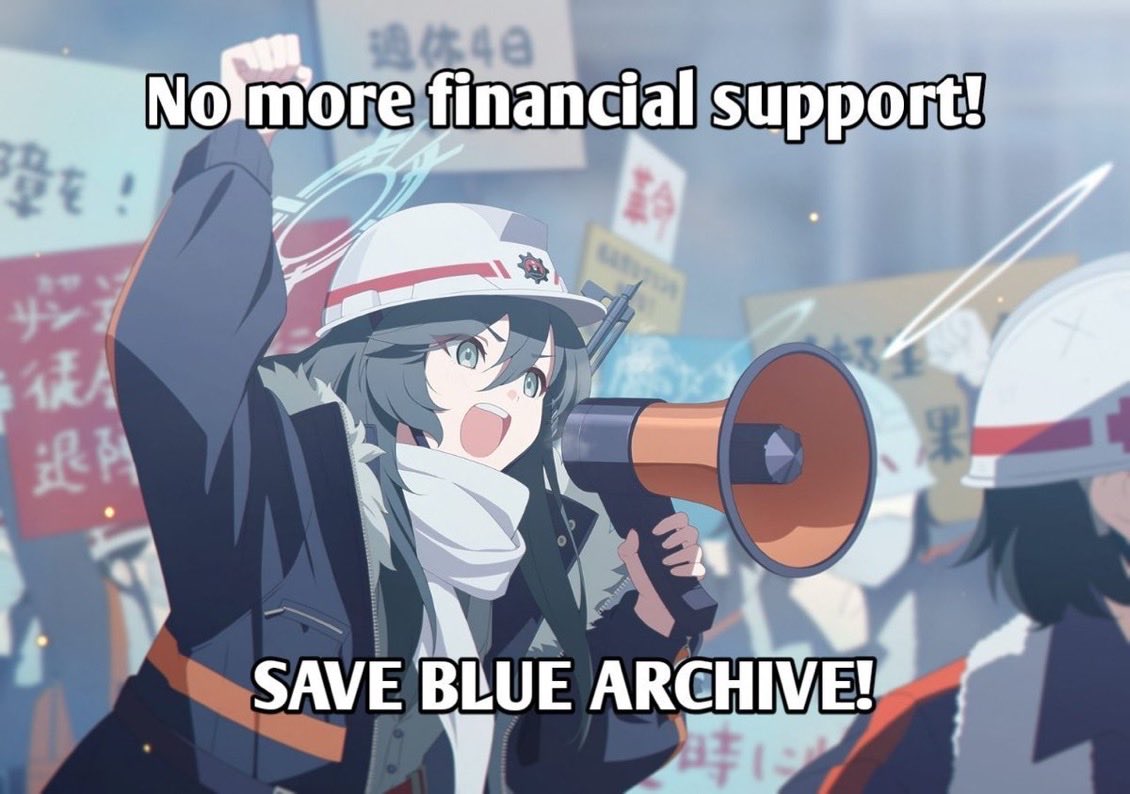 The_ManIn_Black's tweet photo. @EN_BlueArchive Please don’t use our love for our students to exploit us https://t.co/IyBCxduoiY