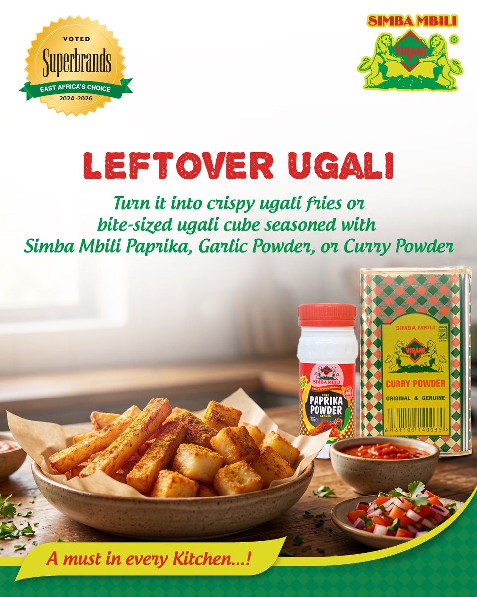 simbambilispice's tweet photo. Leftovers can be a treat! ๐ฝ๏ธโจ With Simba Mbili spices, transform yesterday's meal into today's favorite. ๐ Check out 3 easy ways to elevate your leftovers! #SimbaMbili #FoodHack #CookSmart #LeftoverMagic #GoodFoodKE https://t.co/IlhO0Xh5iy