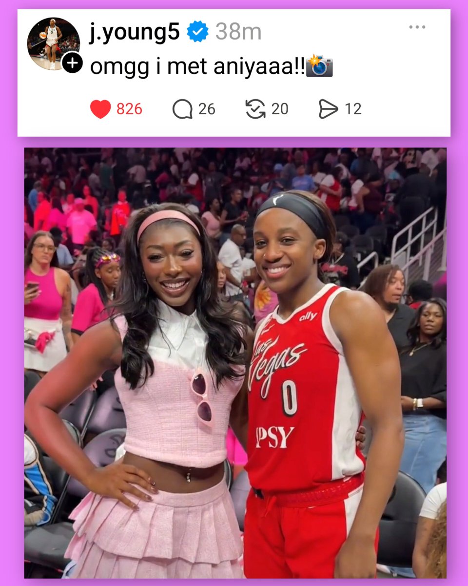 EntmtInColMedia's tweet photo. Jackie had a Historic performance tonight and this is what she posted on Threads about the game 
LOVE IT! 
#AniyaXBarbieGameDay https://t.co/gbtTbBpLhq