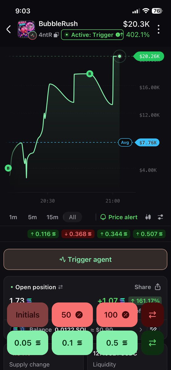 BubbleRushSOL's tweet photo. @Cryptoo_Beast1 Still growing buy early while you can https://t.co/jDnl5M65dt