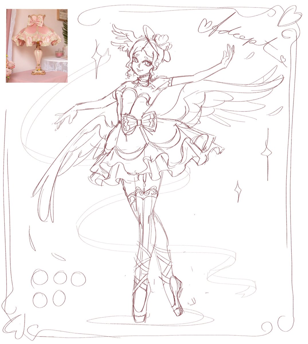 its4nnaa's tweet photo. [#wip] ballerina adoptable 
#adopt #adoptable #oc #characterdesign #adoptables #design https://t.co/iCuodUPAGI