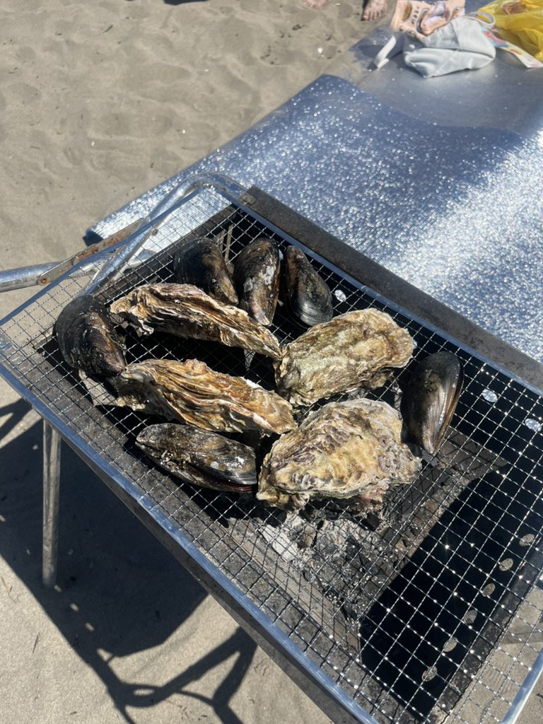 Menkoushin0210's tweet photo. 宮��産ムール貝
厚岸産牡蠣

牡蠣デケェ！ https://t.co/k6KSdp8raJ