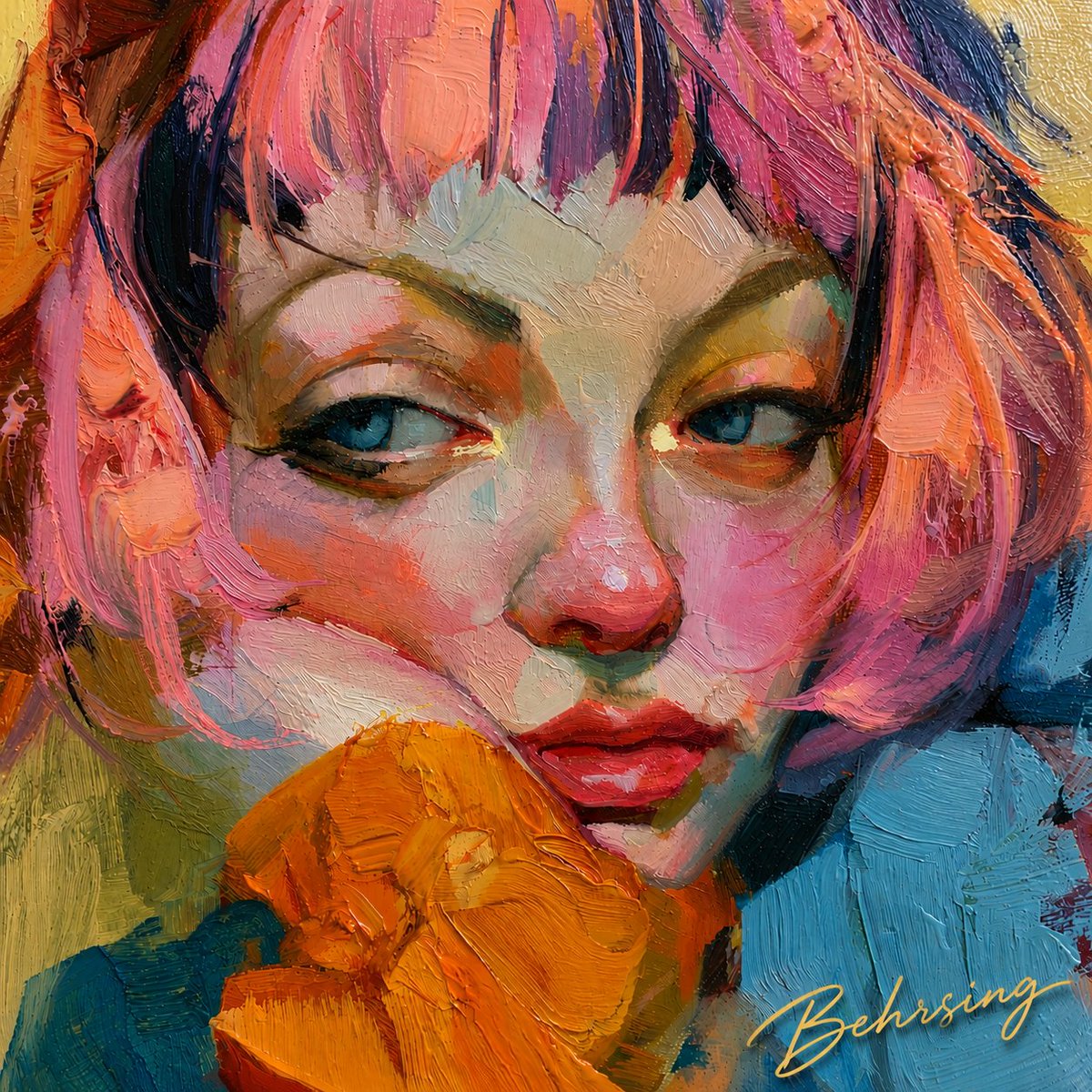 simonebehrsing's tweet photo. GN - Good Night 🌙
Even silence has a color.
Tonight, it chose pink, blue, and gold.
#GN #DigitalArt #OilPainting #AIArt #ArtCollectors #Behrsing https://t.co/RVZDpz10OP