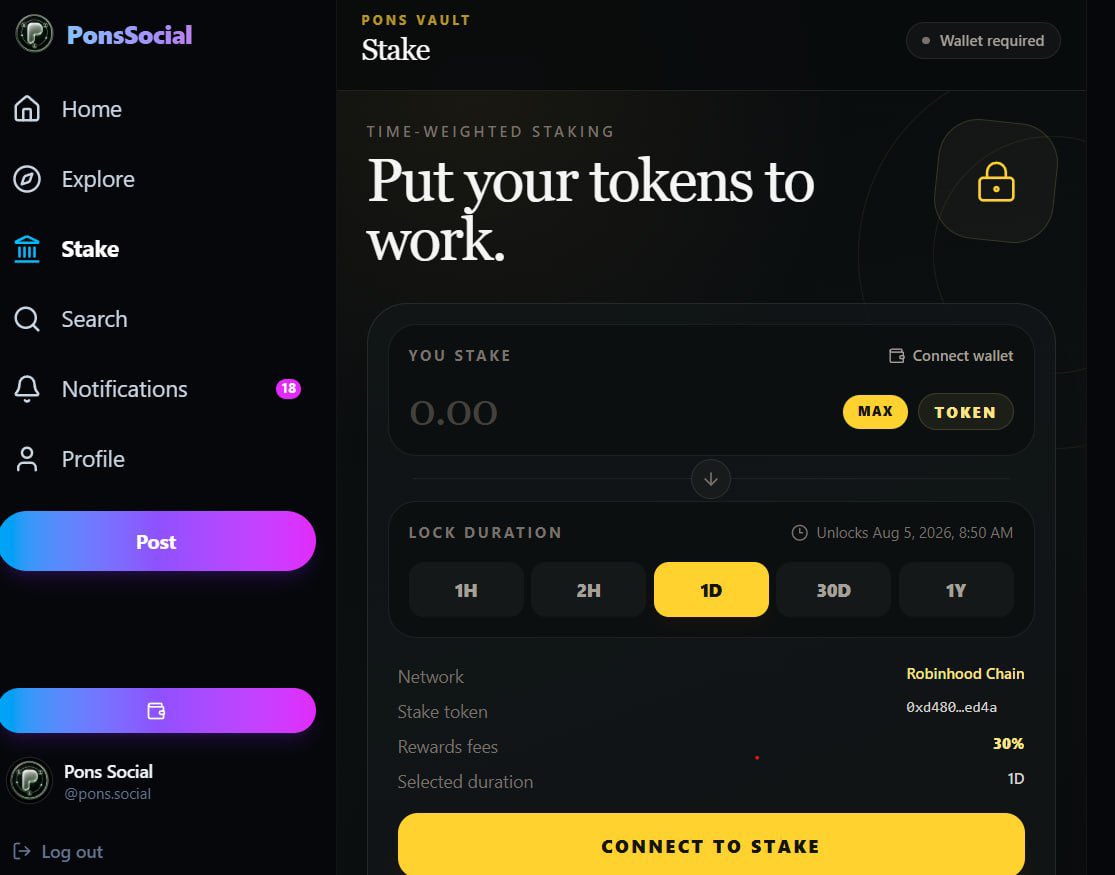 Ponsdotsocial's tweet photo. Put Your Tokens to Work💪
Earn Up to 30% Rewards🎁
Guest Mode Now Available

https://t.co/doMzG5PCcO https://t.co/ISqsjEeser