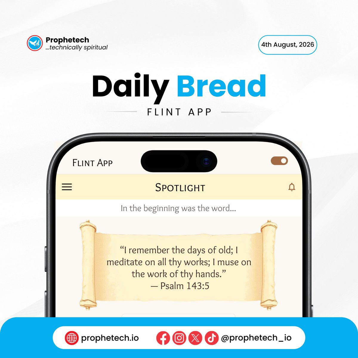 prophetech_io's tweet photo. Remembering what God has done in times past often leaves us in awe and gratitude 🙏.
Today, take a moment to pause and reflect on His works towards you.
Grow in God's word daily by downloading the flint app today ✨
https://t.co/apZkg7JGpa
#reflection #prophetch #flintapp https://t.co/qODpipRuv1