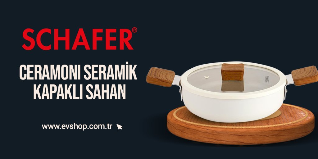 evshopofficial's tweet photo. Mutfağınıza kalite ve şıklık katacak Schafer Ceramoni Seramik Kapaklı Sahan,
Şimdi Hiç Peşinatsız Elden Taksitle Evshop’ta.
@schafermutfak
#sahan #eldentaksit https://t.co/fVrVDVUBYA