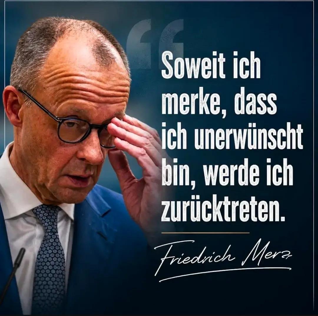 Frentzhart2's tweet photo. Die Zustimmungswerte für Friedrich #Merz liegen bei 15% - ein Rücktritt ist überfällig 
Neuwahlen💚 https://t.co/R4sdYteNEs