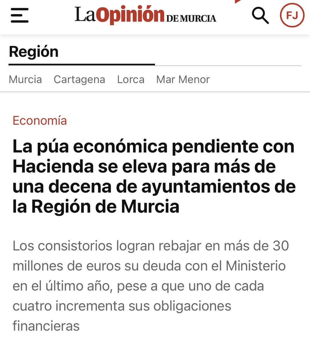 Manolo_Torres_'s tweet photo. Llevamos desde el primer día advirtiendo la situación económica del ayuntamiento de Cartagena, hoy @LaOpiCartagena da la razón a mi compañero @pcfernandez1968 

La situación económica financiera es muy pero que muy preocupante. No lo digo yo, lo dice Adrian González, para la Opi https://t.co/dOkPXlAqFY