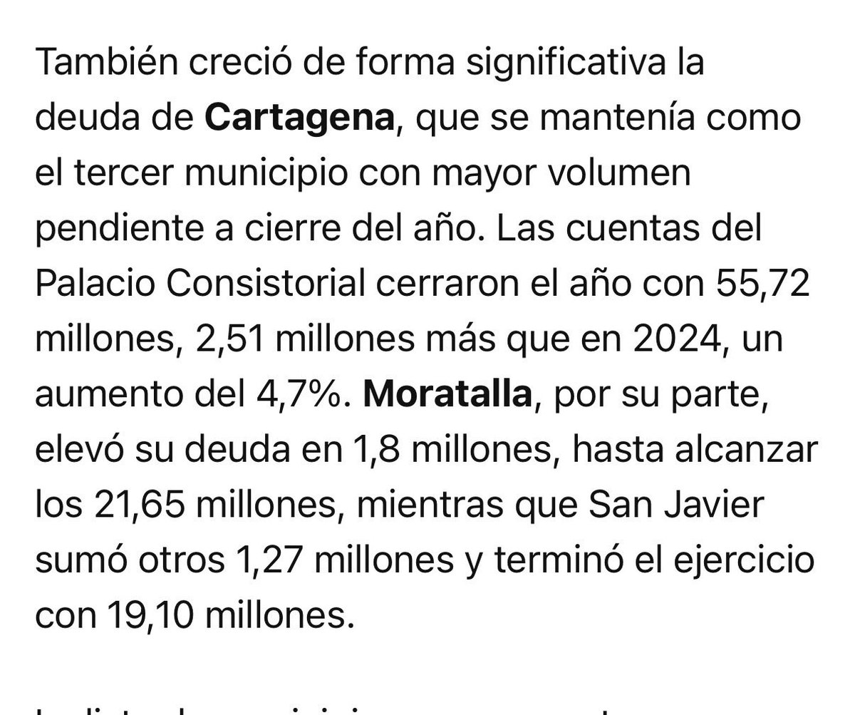 Manolo_Torres_'s tweet photo. Llevamos desde el primer día advirtiendo la situación económica del ayuntamiento de Cartagena, hoy @LaOpiCartagena da la razón a mi compañero @pcfernandez1968 

La situación económica financiera es muy pero que muy preocupante. No lo digo yo, lo dice Adrian González, para la Opi https://t.co/dOkPXlAqFY