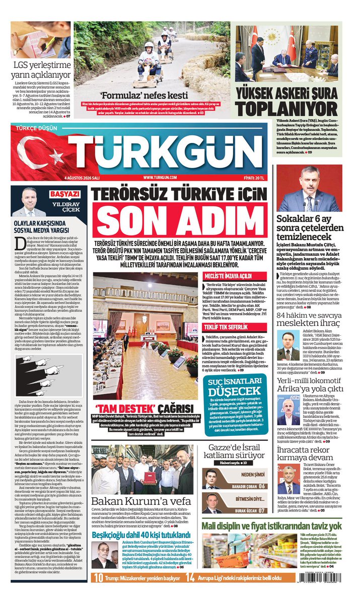 kocaelimhp41's tweet photo. Gazetemizin 4 Ağustos Salı baskısını inceleyebilirsiniz...

#TürkgünGazetesi #Türkgün https://t.co/gYI7iaRKtO