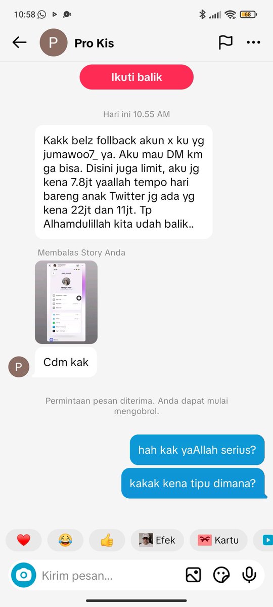 mapplemark's tweet photo. hati' ya guys sama akun @/Jyhuenoo atau @/jumawoo7_ aku rasa ini masih sekelompok sama orang yg nipu aku, kalau kalian di jbjb pas apes ditipu terus suruh cdm udah gausah di gubris langsung block aja, udah pasti itu mau nipu. https://t.co/a2KgPu3dbZ