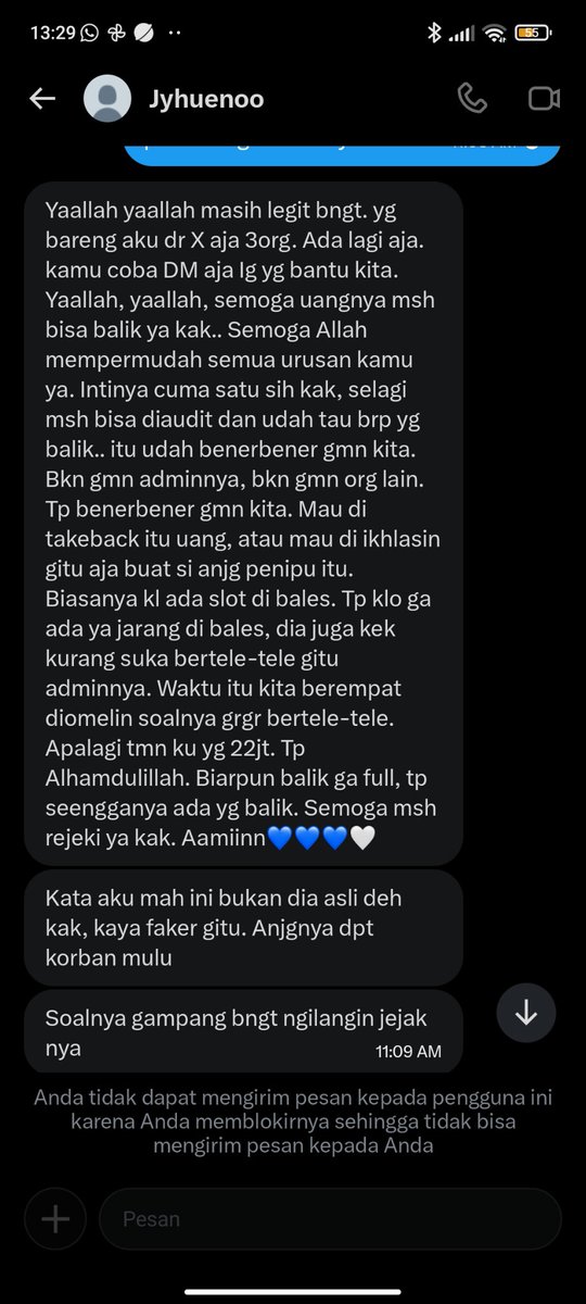 mapplemark's tweet photo. hati' ya guys sama akun @/Jyhuenoo atau @/jumawoo7_ aku rasa ini masih sekelompok sama orang yg nipu aku, kalau kalian di jbjb pas apes ditipu terus suruh cdm udah gausah di gubris langsung block aja, udah pasti itu mau nipu. https://t.co/a2KgPu3dbZ