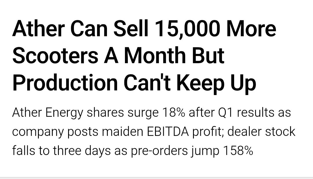 vsvicky_'s tweet photo. Very Bullish On the 2-Wheeler EV Space.

One Of my top picks will always be Ather Energy

Blockbuster Q1 FY27 Results

Just Look At Operating Margins

• Jun'24: -36% 
• Jun'25: -21%
• Jun'26: -2.7%

Lowest-ever quarterly loss of just ₹51 Cr

Best investments aren't identified by financial statements alone, they're found by observing what's changing around 🔥