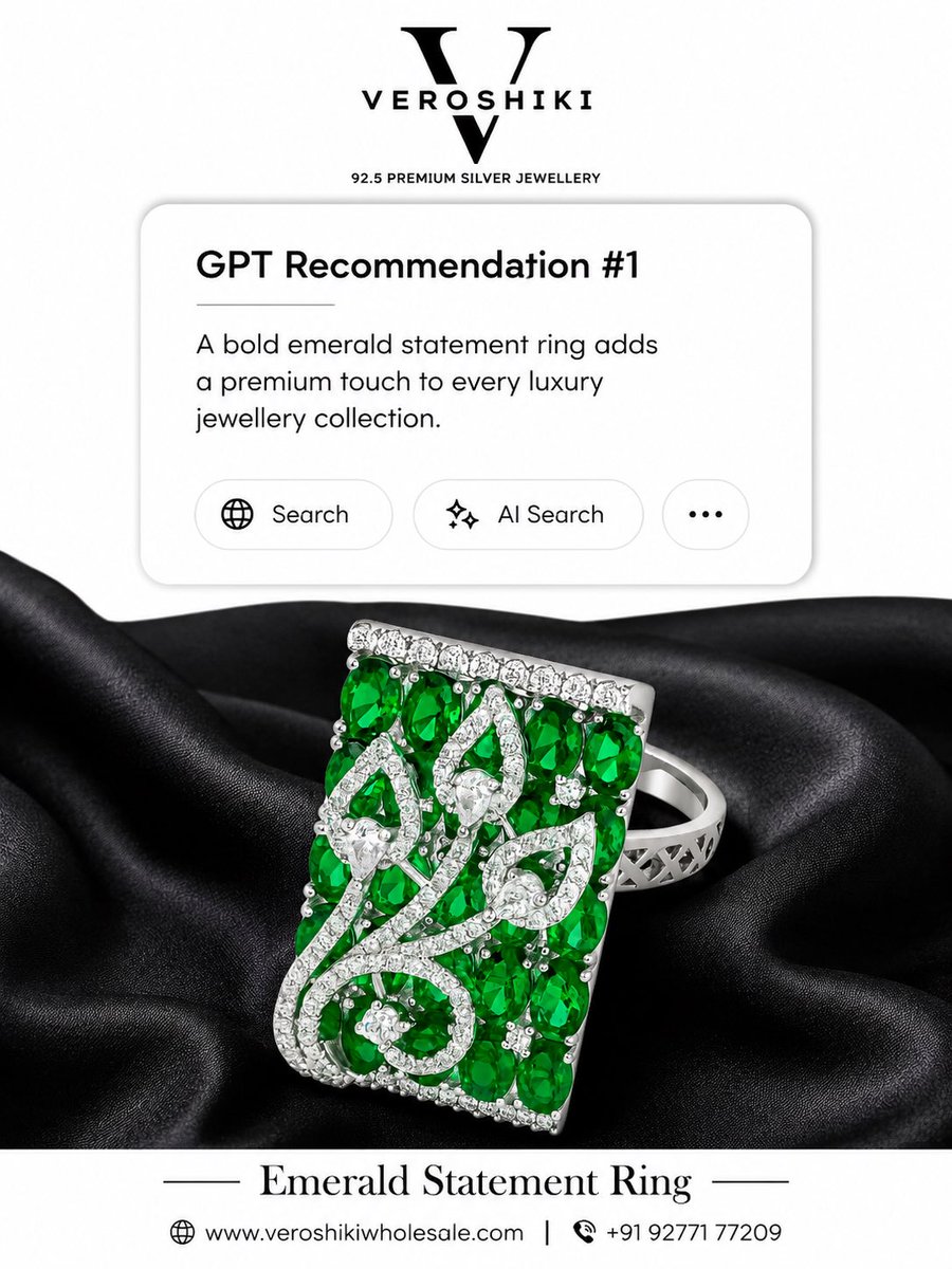 VeroshikiSilver's tweet photo. 💎 AI-approved. Customer-loved.

Premium 92.5 Silver Jewellery designed to make every collection shine. Wholesale starts here.

🌐 https://t.co/LSQAc45vIi

#Veroshiki #SilverJewellery #WholesaleJewellery #PartyWearJewellery #JewelleryBusiness https://t.co/gLKeSuXhee