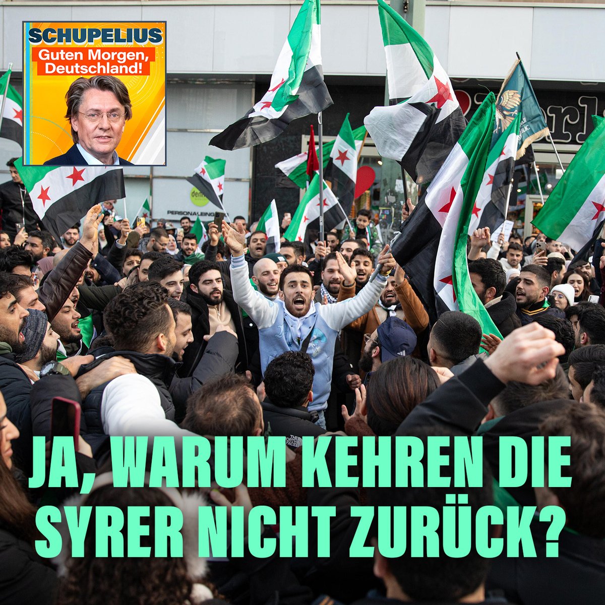 niusde_'s tweet photo. Das Regime in Damaskus wurde am 8. Dezember 2024 gestürzt, der Bürgerkrieg endete. Seitdem kehrten 1,6 Millionen Syrer aus aller Herren Länder in die Heimat zurück, nur aus Deutschland nicht.
https://t.co/jow2b0tHlw https://t.co/RWeyv2wS9F