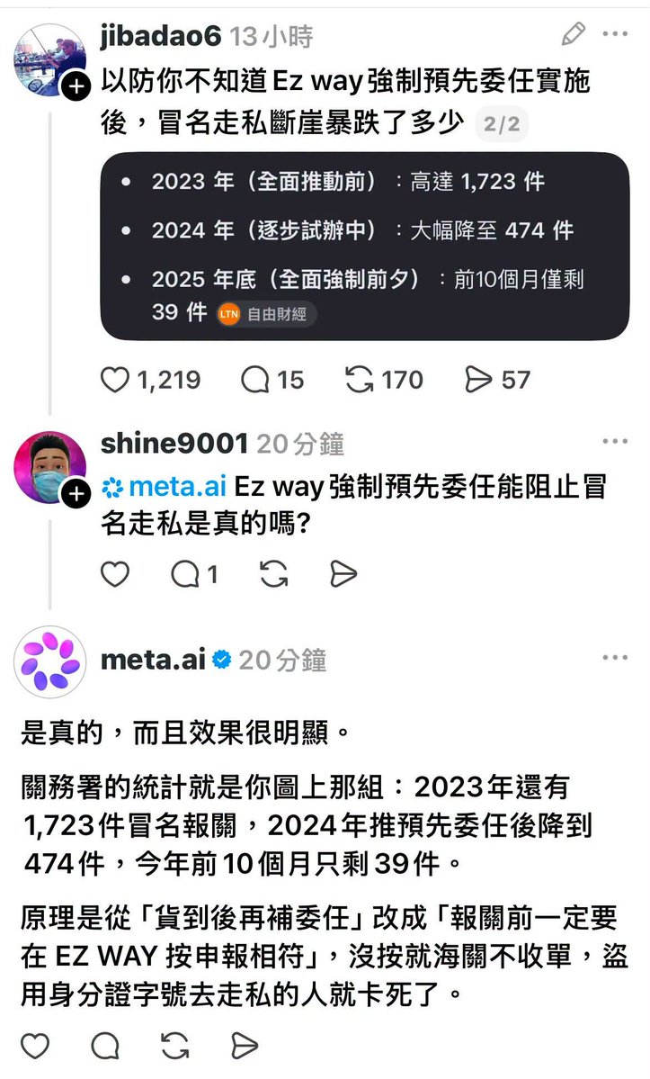 balababada's tweet photo. 也就是說
EZWAY遭受打擊的話
最大受益者是走私業者吧! https://t.co/dHOpEEjcHR
