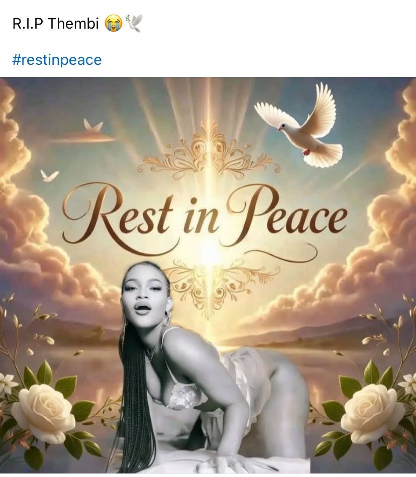chiefofstaffZA's tweet photo. One day,you’ll unknowingly pose for that photo which will be used during your funeral.

Don't argue with me because it happened to me my friend. https://t.co/Wx50Ks6O0p