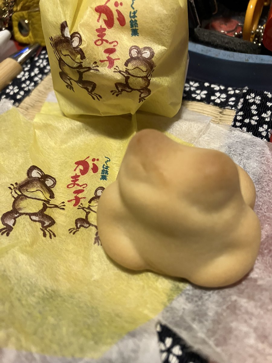 boabored's tweet photo. #神社仏閣巡り 三週連続の遠征は母も連れ出しての日帰りと言う事で、なるべく近場の #筑波山神社 へ…自分のリサーチ不足で山頂御本殿登拝は叶わなかったけど、とても楽しめた…😊
お土産はお饅頭と置き物、油のガマガエルシリーズ。守谷SAで買った笠間栗の冷凍モンブランは濃厚でがまっ子が可愛すぎ… https://t.co/rBc9Rzoxxr