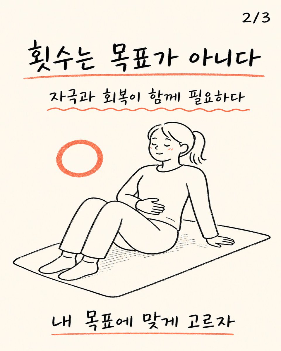 trainer_bryan_x's tweet photo. 윗몸일으키기를 많이 하면 복근이 더 선명해질까?
반복 횟수만 늘리는 것보다 목표에 맞는 자극과 식사, 회복을 함께 봐야 한다.
횟수보다 내 목적에 맞는 복부 운동을 고르자. https://t.co/5gzEufWIyd
