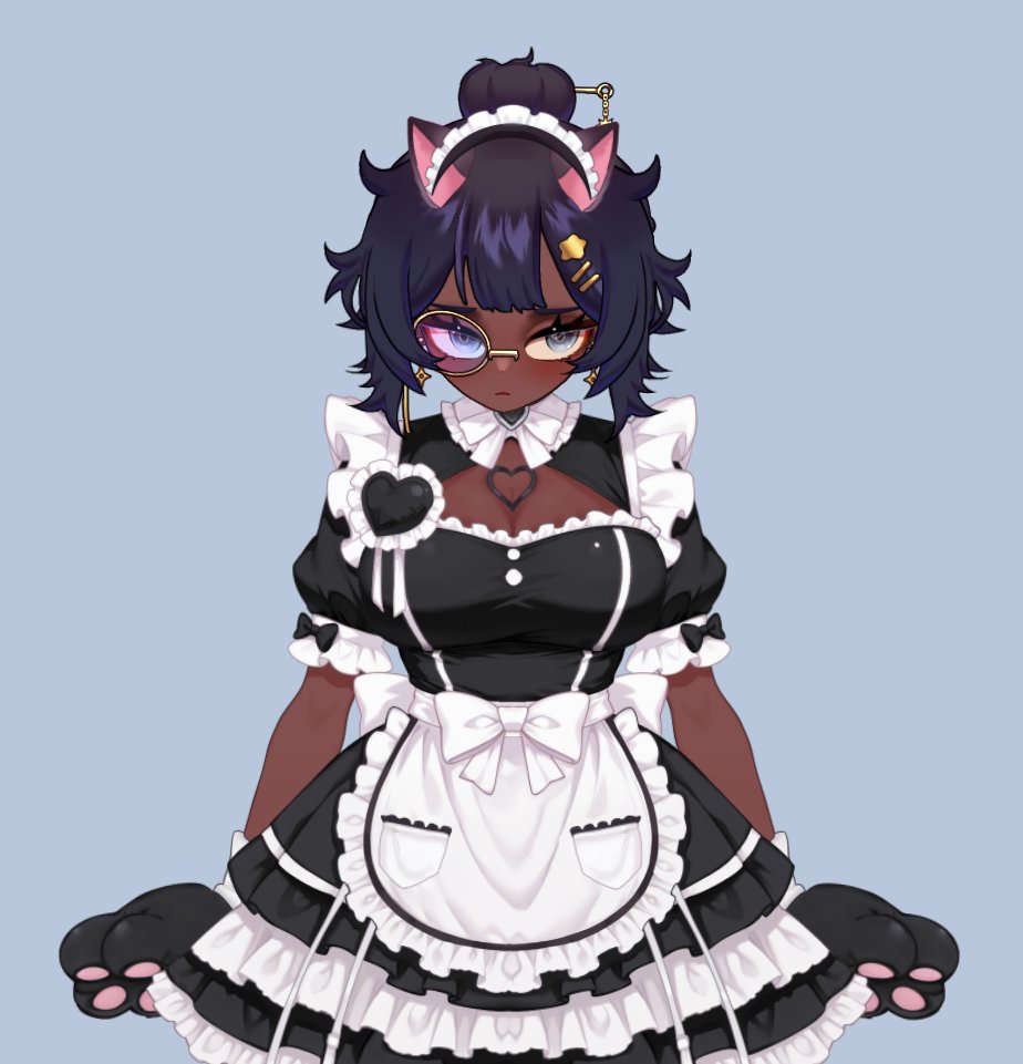 CloudyDreamerVT's tweet photo. Please accept a bald toggle and a maid dress redeem as thanks for 200. 
#VtuberEN #Vtuber #IndieVtuber https://t.co/pON6UYAHXc