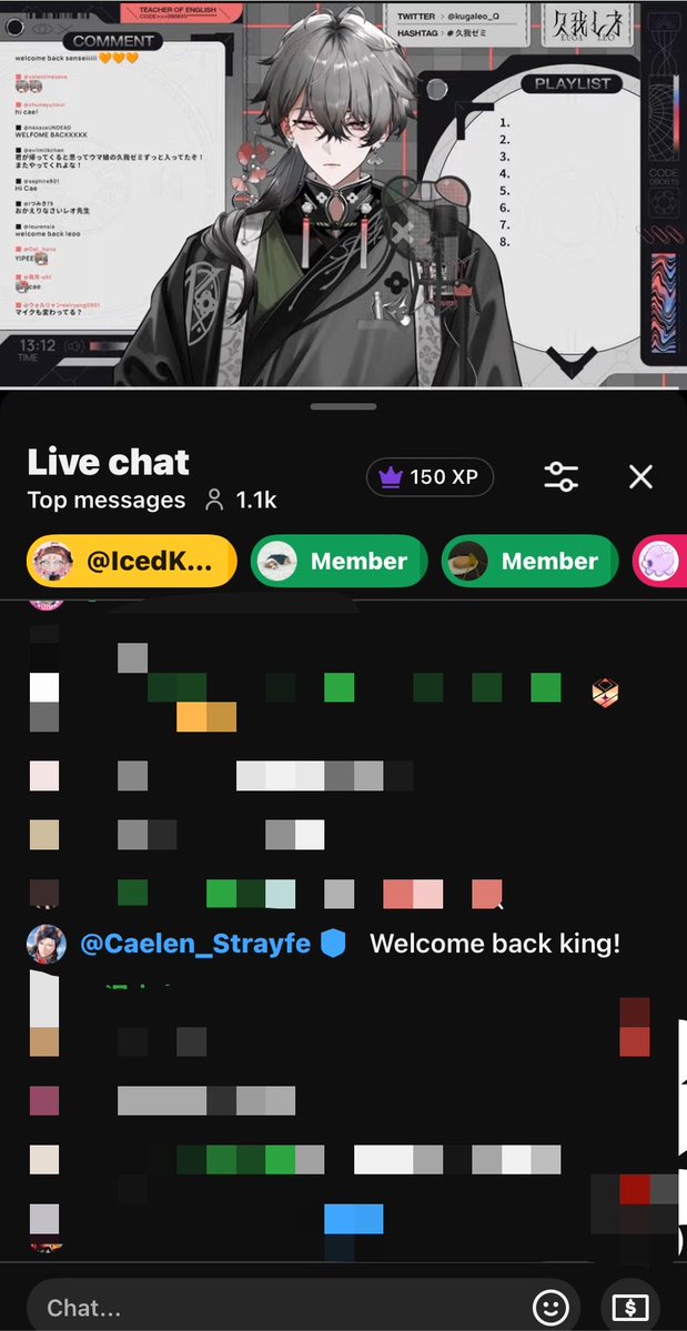 LyleLylei's tweet photo. Caelen in leo’s chat OH HELLS YES https://t.co/0kKTGFhB6G