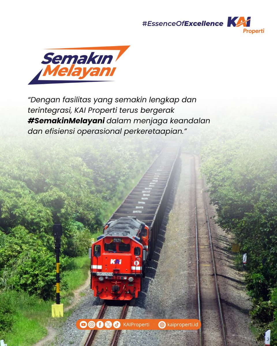 KAIProperti's tweet photo. Hai, Propertizen!✨

KAI Properti terus mendukung peningkatan keandalan perkeretaapian nasional melalui optimalisasi insfrastruktur Losd Gerbong di Balaiyasa Lahat, Sumatera Selatan. 
#KAIProperti #EssenceOfExcellence #SemakinMelayani https://t.co/kXWzDEGe5p