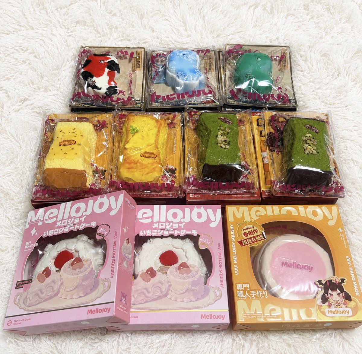 b1jf25's tweet photo. Mellojoy メロジョイ お譲り

⭐️一部定価（手数料含む）より価格下げております。ぜひお迎え検討お願いいたします💧

・いちごショートケーキ(ホール) ムースクリーム 
新品未開封 3090円＋送料

・メロジョイ贅沢スフレ ラージサイズ クリーミークリーム(いちご) 
新品未開封 3100円＋送料 https://t.co/ED2snQFxNS