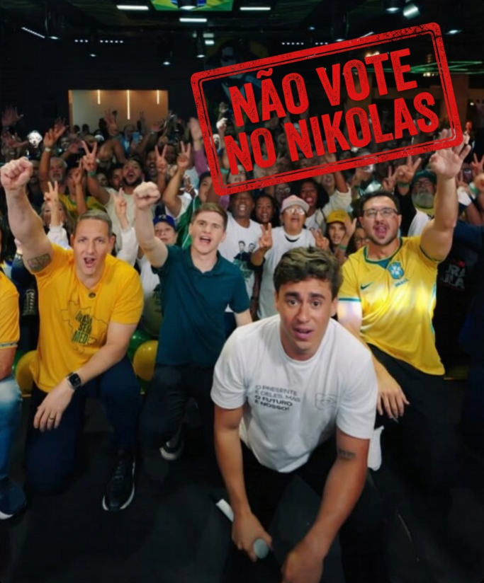 osociotario's tweet photo. O oportunismo é algo muito evidente na política, mas o Nikolas elevou isso ao extremo. O futuro não é de vocês, o futuro continuará sendo nosso. https://t.co/3i223xqb3n
