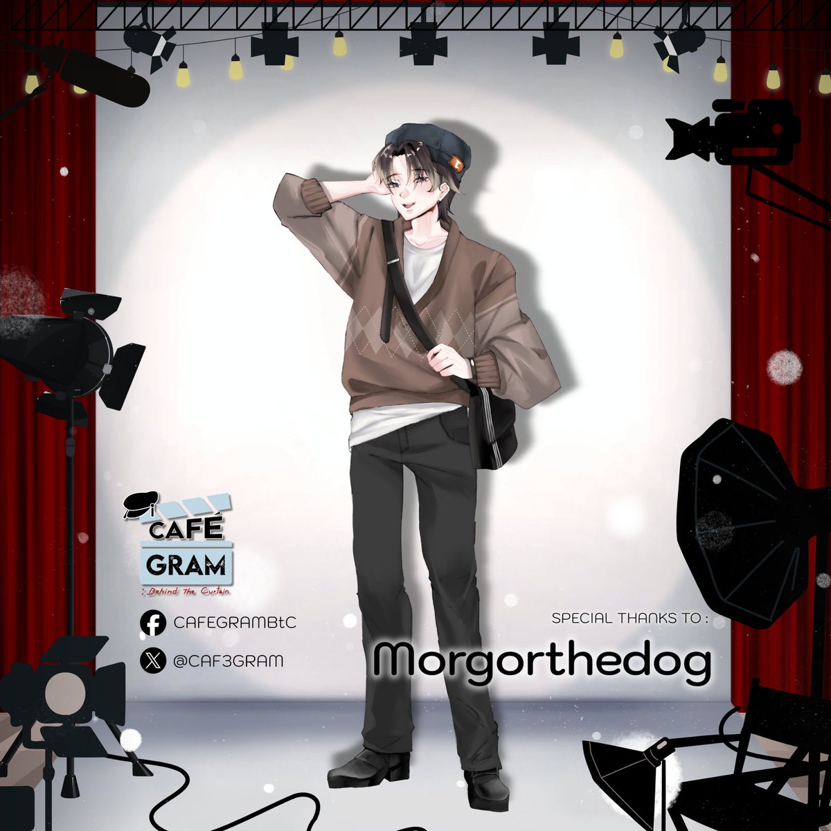 CAF3GRAM's tweet photo. 🖼️ STANDEE PREVIEW ⭐

        「 “อ๊ะ เอ๋... ผมตกข่าวอีกแล้วสินะเนี่ย...”🎴 」
        「 “อย่าให้ฉันต้องขยิบตาใส่กล้องเลย”🐺 」

☕️✨──────── • • ────────✨☕️
🎬 CAFÉGRAM : Behind the Curtain
🗓️ 10 - 11 ตุลาคม 2026
📍 MOAW Fan Cafe
#CAFEGRAM2026 https://t.co/gpoBzon9gi